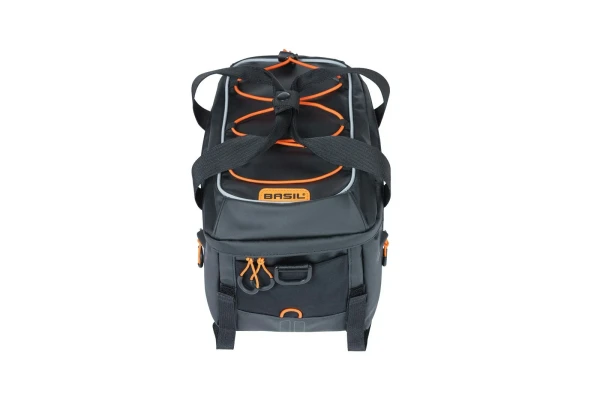 Miles Tarpaulin Bicycle Trunkbag Black Orange 7L