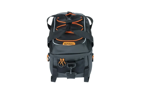 Miles Tarpaulin Bicycle Trunkbag Black Orange 7L