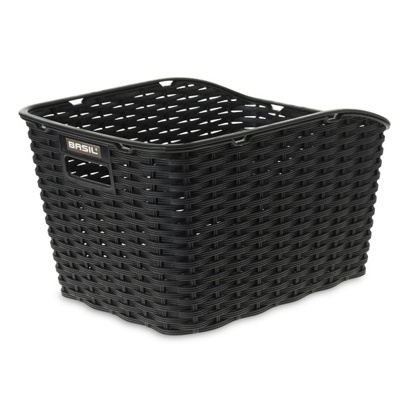 Weave Synthetic Rear Basket Black