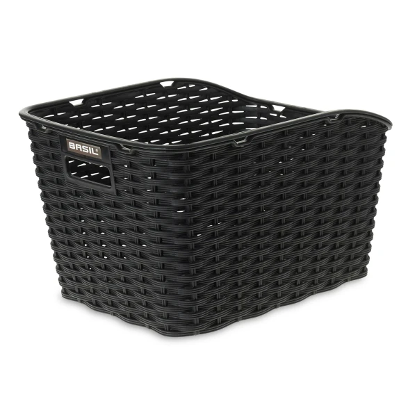 Weave Synthetic Rear Basket Black