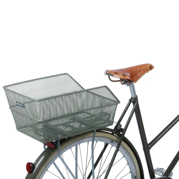 Cento Rear Bicycle Basket Fixed Olive Green