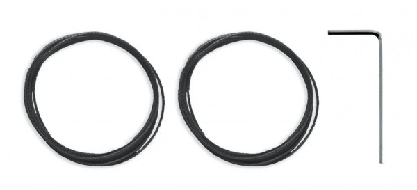 Bike Braid Cable for Xdial (Pair) Black