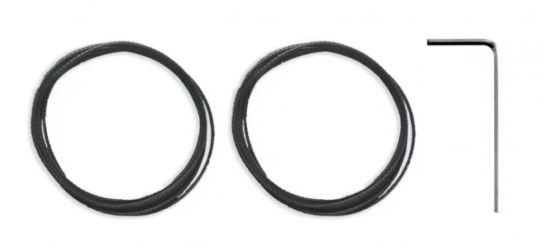 Bike Braid Cable for Xdial (Pair) Black