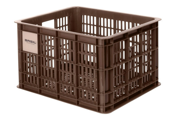 Bicycle Crate Medium 29.5L Chocolate Brown