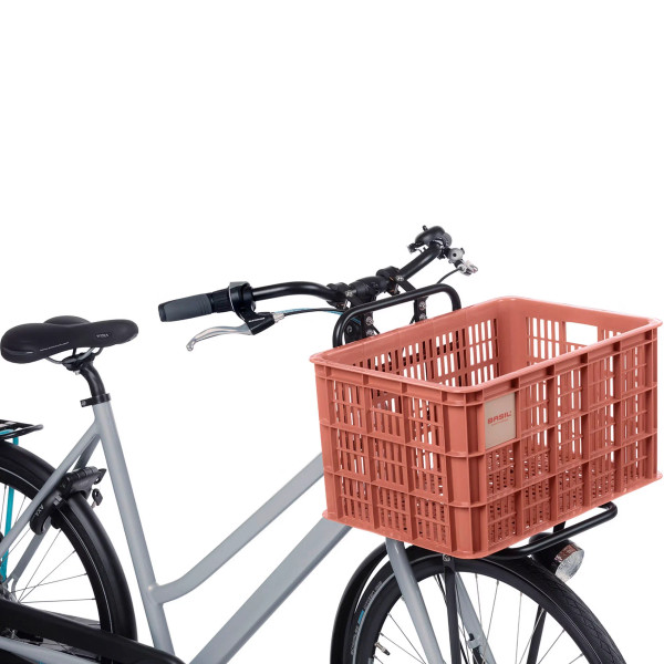 Bicycle Crate L 40L Recycled Synthetic Terra Red
