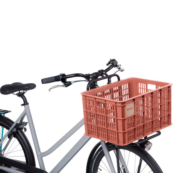 Bicycle Crate L 40L Recycled Synthetic Terra Red
