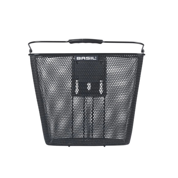 Bilbao Front Basket KF with Black Handlebar Holder