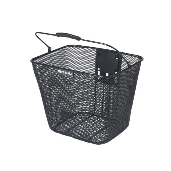 Bilbao Front Basket KF with Black Handlebar Holder