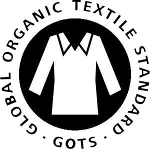 Global Organic Textile Standard (GOTS) logo for certified organic clothing