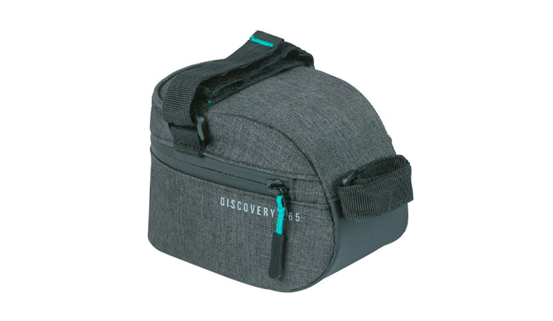 Basil Discovery 365D Saddle Bag – Medium (1 L, Black Melee)