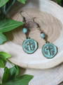 Cross Coin Earrings