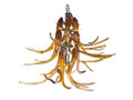 Buffalo Collection Blown Glass Antler Chandelier, 3 tier Image 2 Blown Glass Antler Chandelier, 3 tier