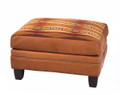 Ranch Ottoman with Fabric Top
