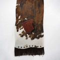 Buffalo Collection Mahogany Brindle Hide Runner with Splashes of White Image 0 Mahogany Brindle Hide Runner with Splashes of White