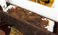 Buffalo Collection Mahogany Brindle Hide Runner with Splashes of White Image 1 Mahogany Brindle Hide Runner with Splashes of White