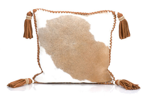 Cowhide Pillow Tan Cowhide Pillow Tan