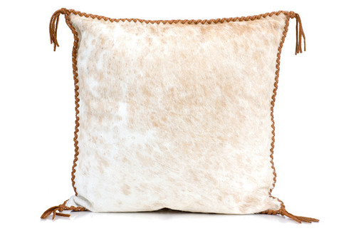 Cowhide Pillow White Cowhide Pillow White