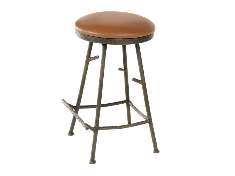 Ponderosa Iron Bar Stool backless