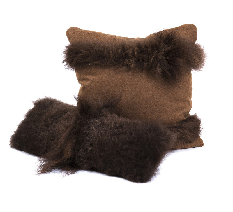 Designer Buffalo Fur Pillows