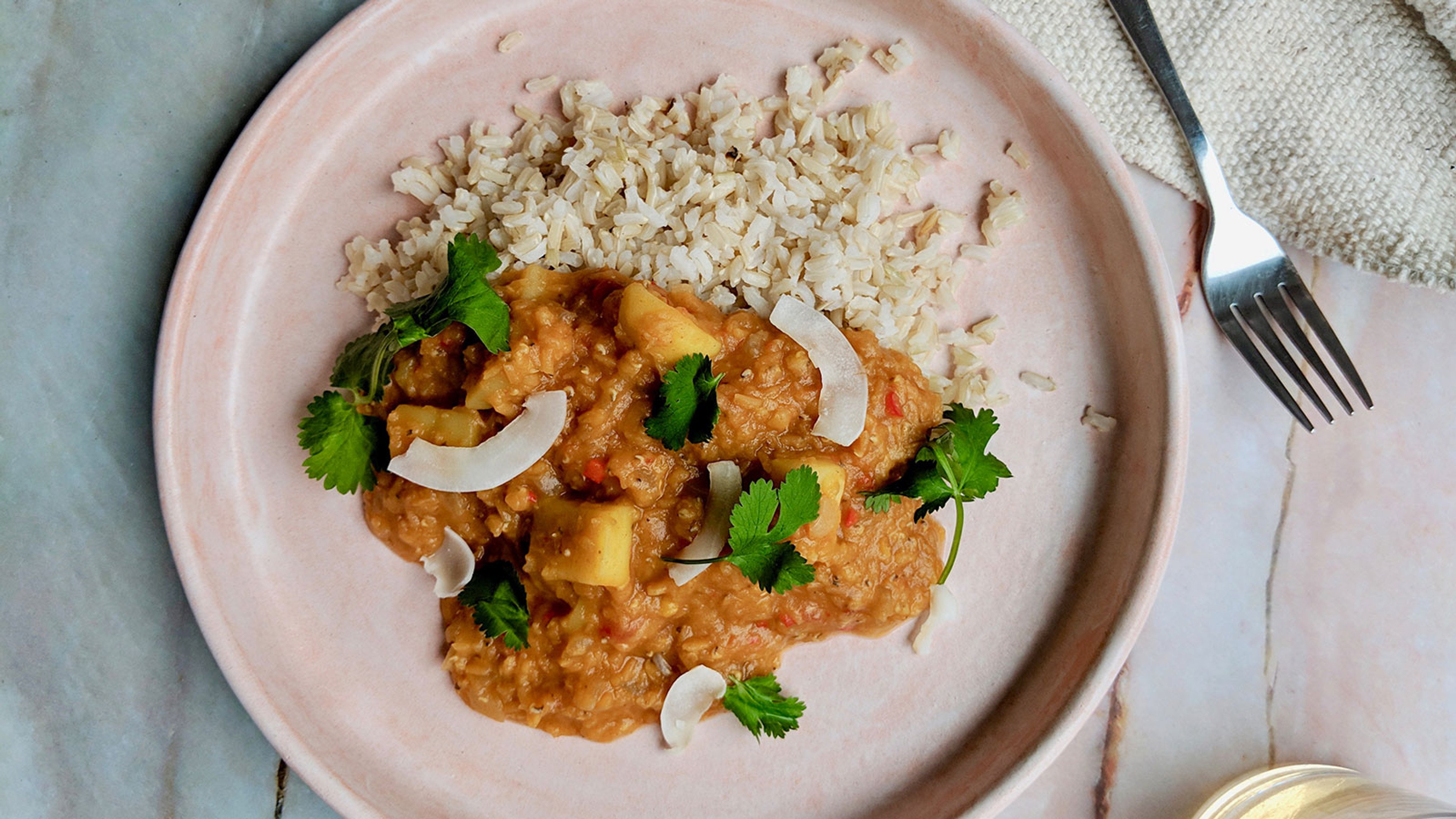 Dal de Lentejas Rojas con Yondu