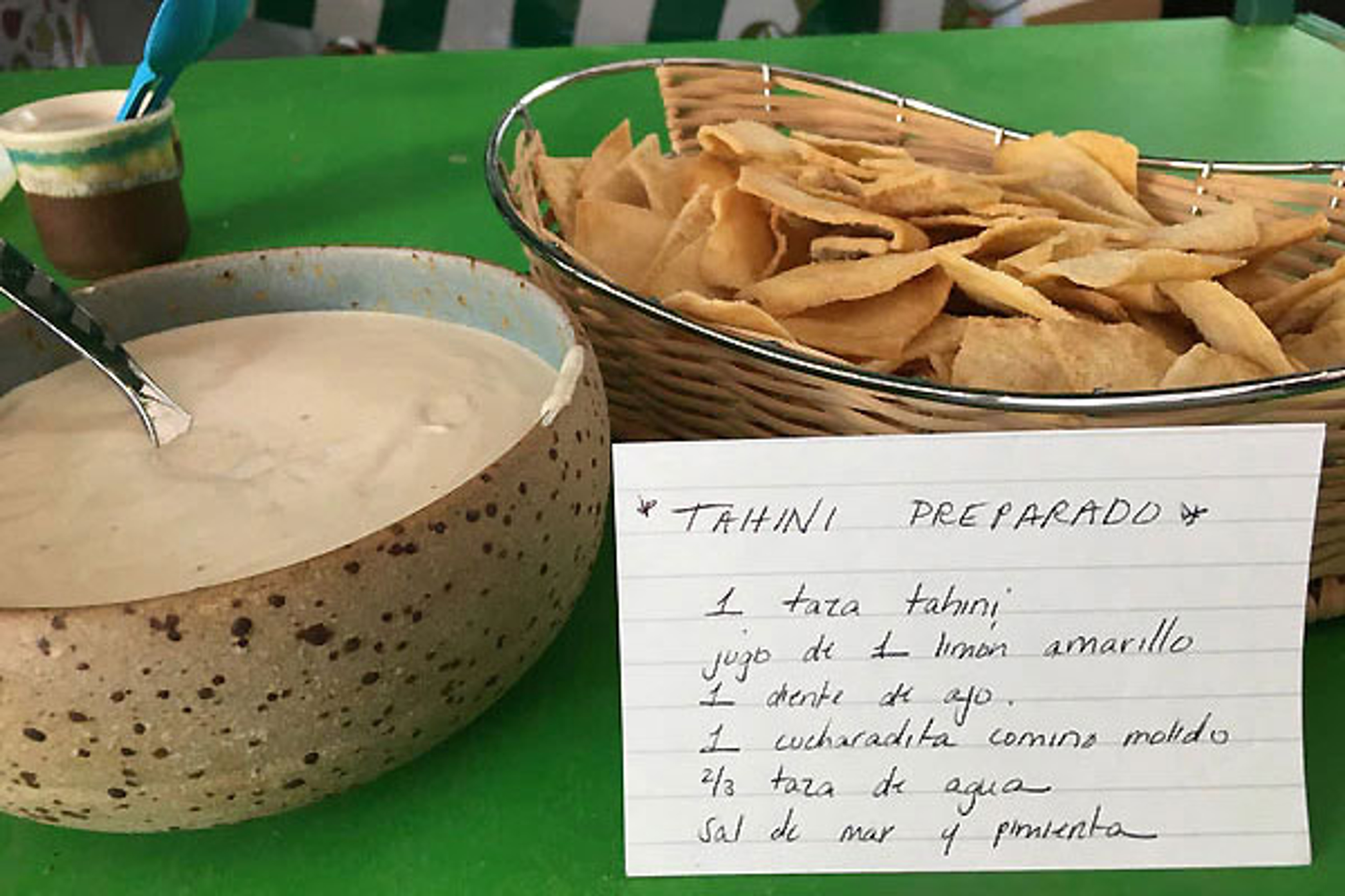 La receta basica de tahini al arz
