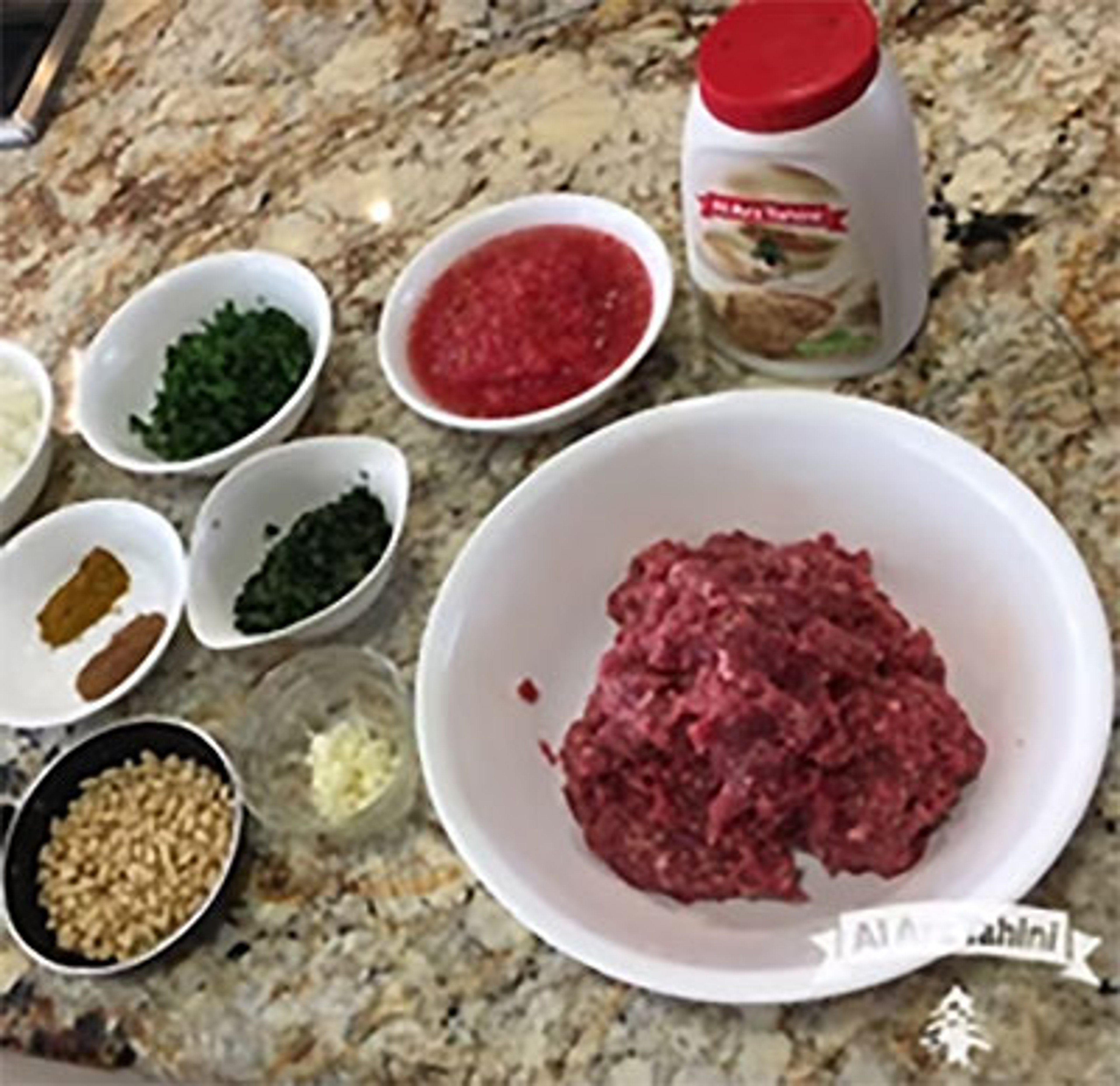 Siniyeh pastel de carne arabe