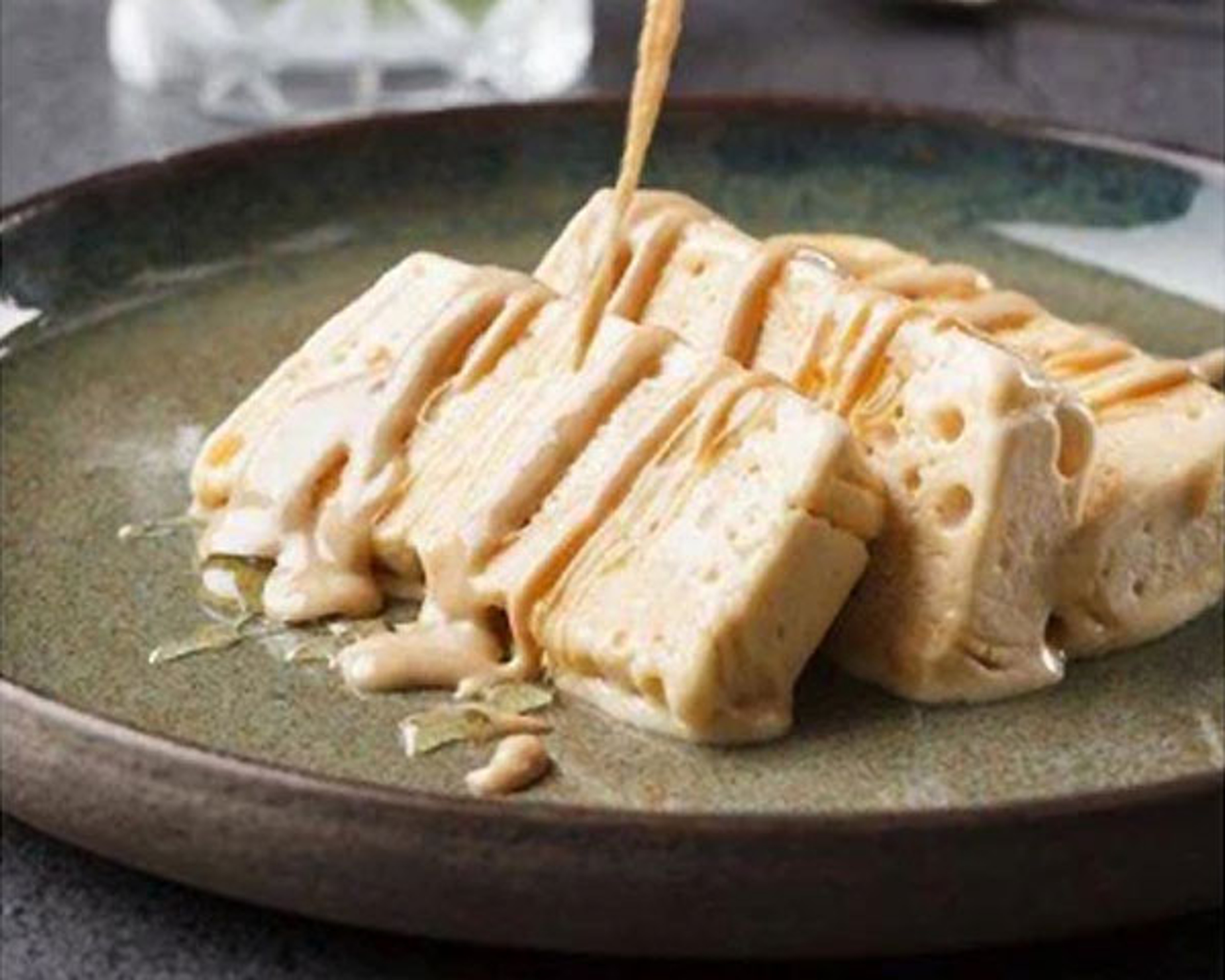 Tronco navideño de tahini