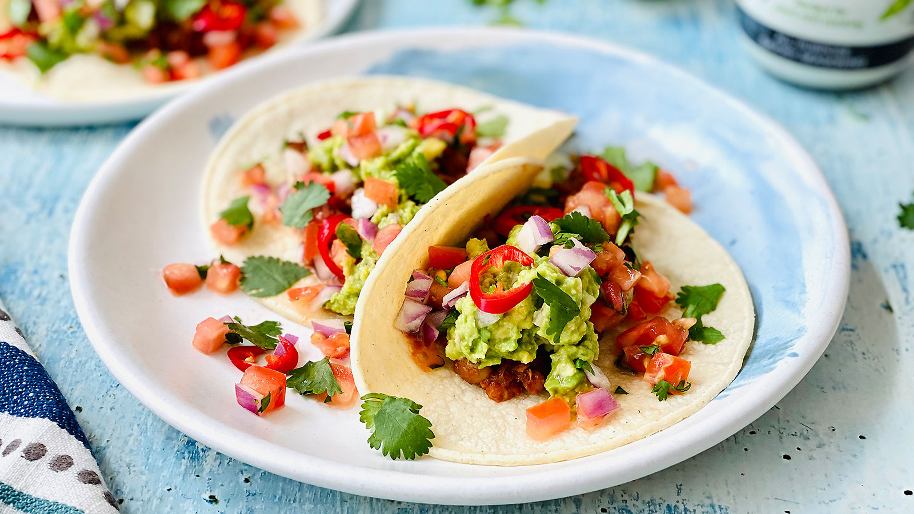 Tacos Veganos de Lentejas Refritas