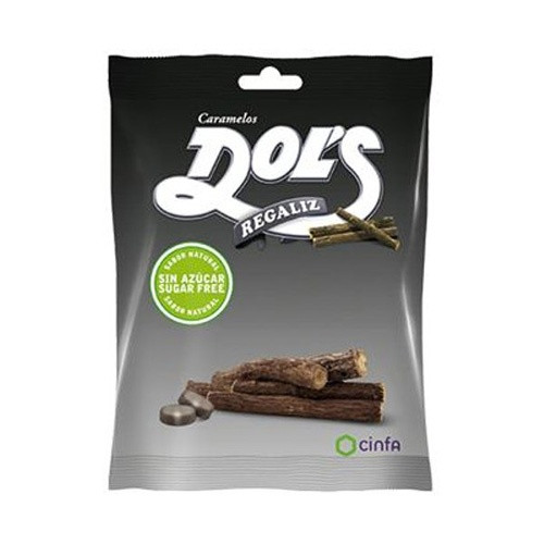 Dol's caramelos sin azúcar bolsa regaliz 60 g