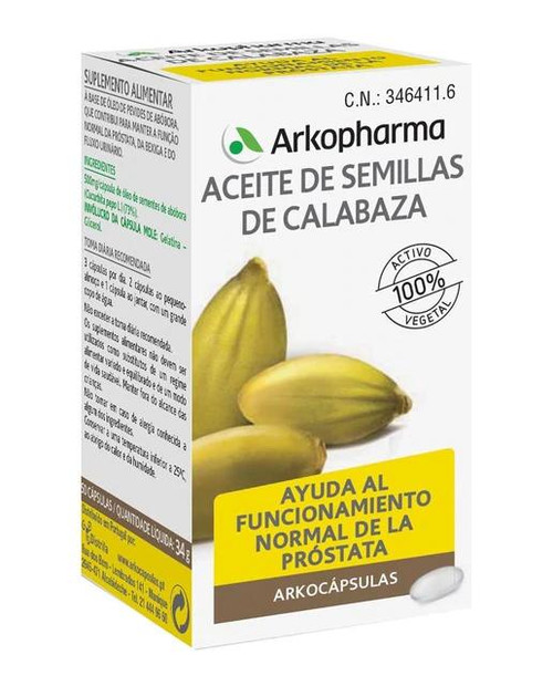 Cápsulas dietéticas semillas de calabaza arkopharma