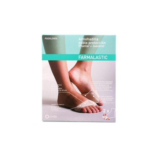Farmalastic almohadilla doble proteCCión (planta y juanete) talla-p