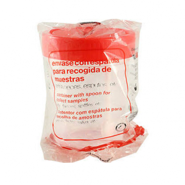 Acofar envase de recogida de muestras con espátula 100 mL