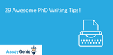 29 PhD Thesis Writing Tips