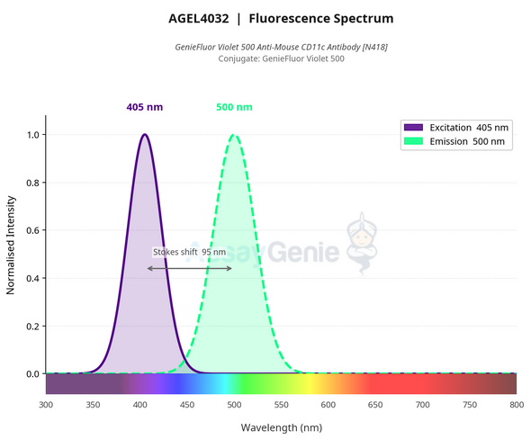 GenieFluor Violet 500 Anti-Mouse CD11c Antibody [N418] (AGEL4032)