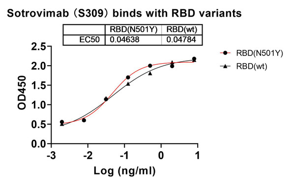 Sotrovimab Antibody - bioactivity-binding