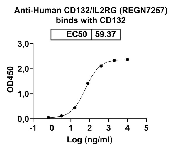 Human CD132/IL2RG (REGN7257) Antibody - bioactivity-binding
