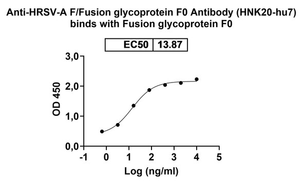 Anti-HRSV-A F/Fusion glycoprotein F0 Recombinant Monoclonal Antibody (HNK20-hu7) - Bioactivity-binding