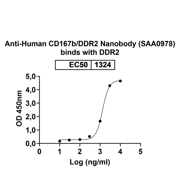 Anti-Human CD167b/DDR2 Recombinant Nanobody (SAA0978) - Bioactivity-binding