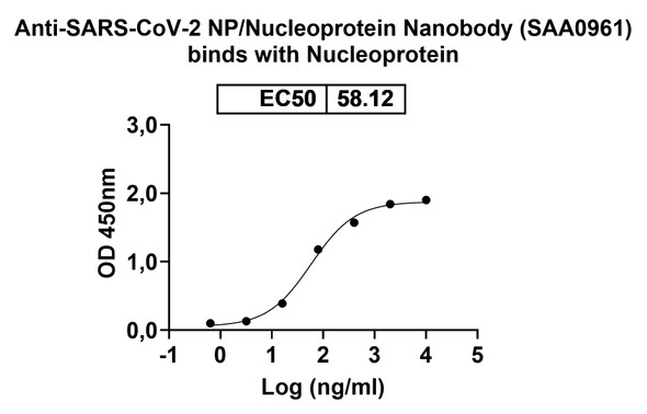 Anti-SARS-CoV-2 NP/Nucleoprotein Recombinant Nanobody (SAA0961) - Bioactivity-binding