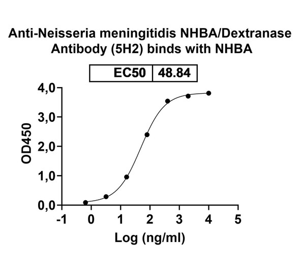 Anti-Neisseria meningitidis NHBA/Dextranase Recombinant Monoclonal Antibody (5H2) - bioactivity-binding