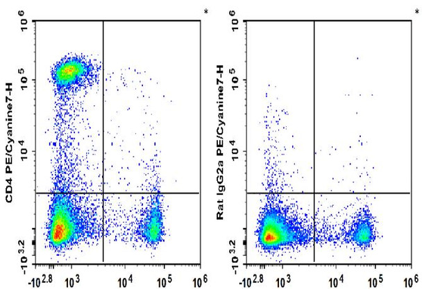 PE/Cyanine7 Anti-Mouse CD4 Antibody [RM4-5] (AGEL3496)