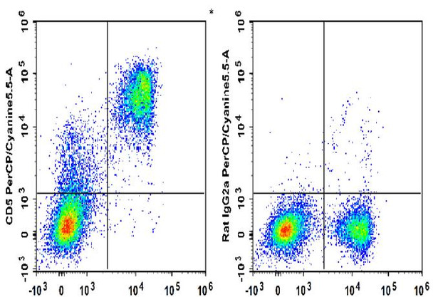 PerCP/Cyanine5.5 Anti-Mouse CD5 Antibody [53-7.3] (AGEL1966)