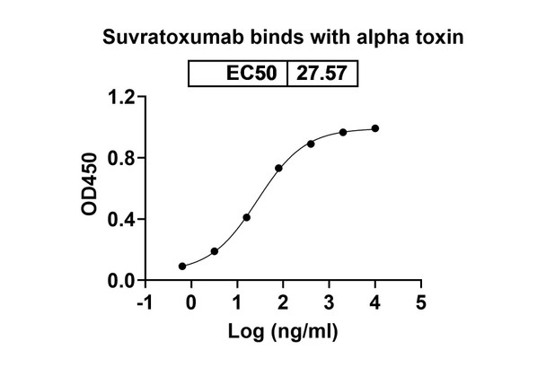 Suvratoxumab Antibody - bioactivity-binding