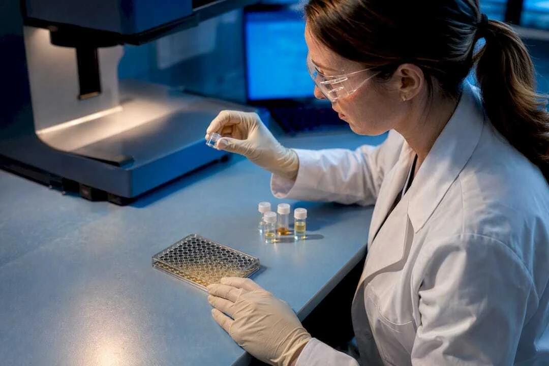 Mikrotiterplatte bei der ELISA-Validierung