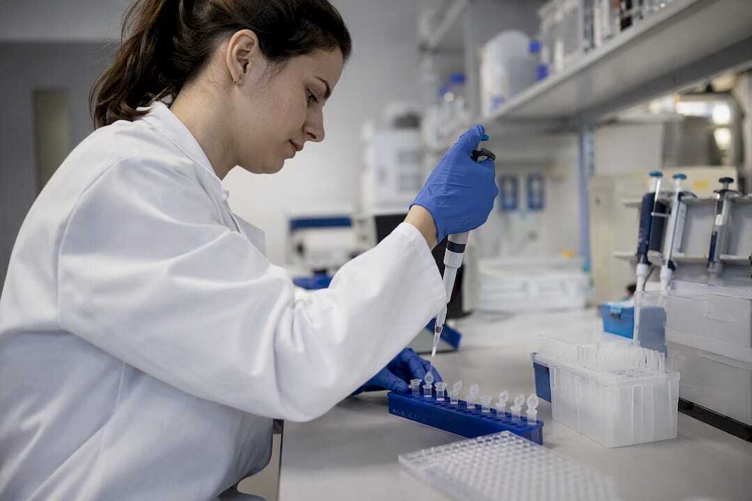Scientifique préparant une série de dilutions ELISA pour validation