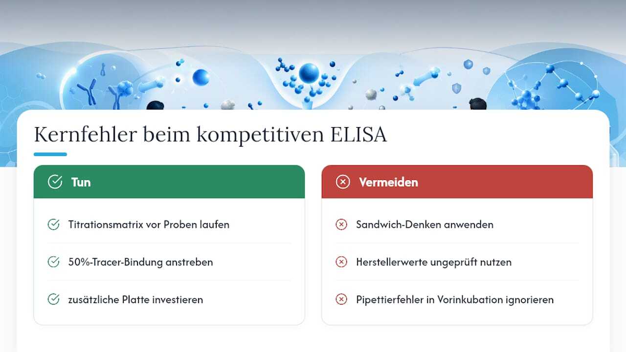 Was viele beim kompetitiven ELISA falsch einschätzen — overview diagram