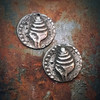Conch Shell Coin Replica Earrings