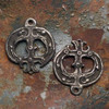 Viking Lunar Cross Earring Charms