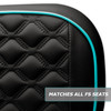 MODZ RC Custom Rear Seat Covers - Black Base - Choose Pattern and Accent Colors