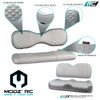MODZ RC Custom Rear Seat Covers - Gray Base - Choose Pattern and Accent Colors